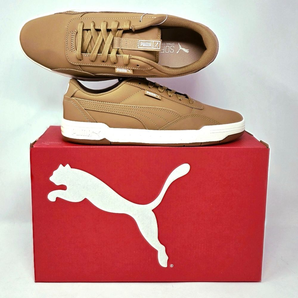 PUMA Men's Skate Court Buck Sneaker Low Top Softfoam Brown Lace Up Size 8.5 NIB - Picture 9 of 14